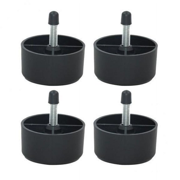 deevoka 2X 4pcs Bed Riser Table Lifts Furniture Round Feet Plinth Floor Protector 35mm