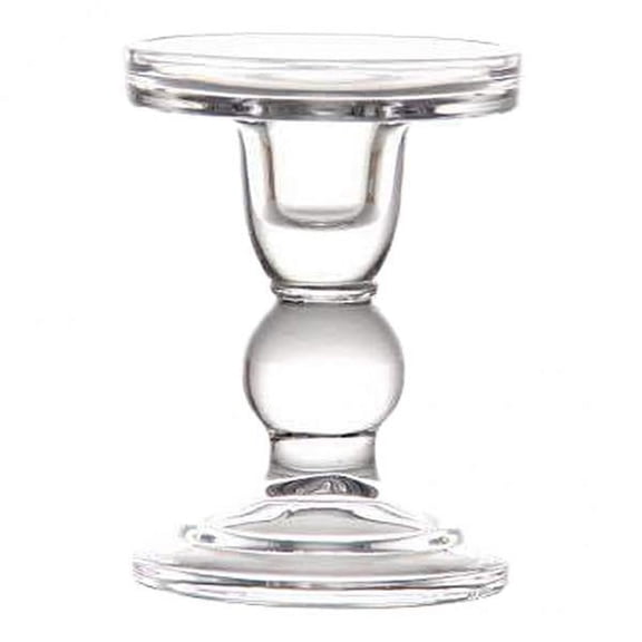 deevoka 2x Glass Cone Candle Holder, Antique Candle Holder Perfect for Dining Table