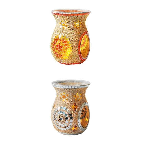 deevoka 2x Turkish style Oil Burner Candle Holder Vase Essential Oil Diffuser Gifts