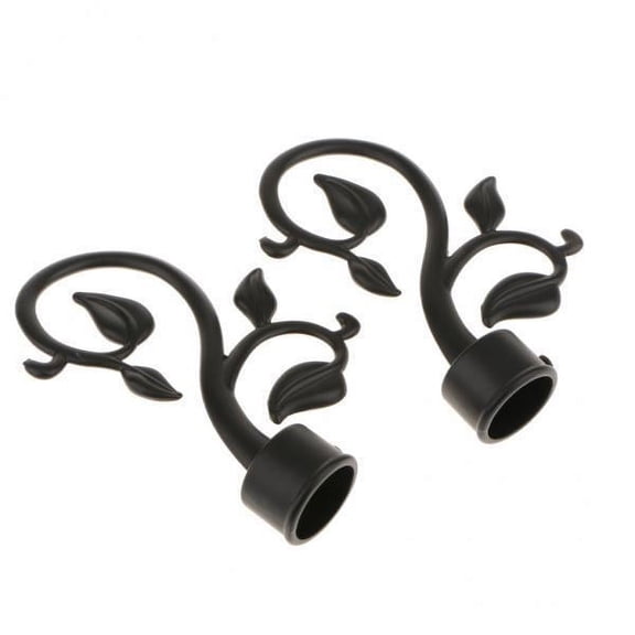deevoka 2x2Pcs Curtain Rod Ends Drapery Pole Head for Dia. 28mm Rod