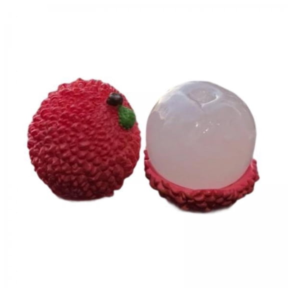 deevoka 2x2Pcs Fruit Car Dashboard Decorations Cute for Bedroom Restaurant Office Lychee