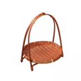 thumbnail image 1 of deevoka 2xBamboo Woven Fruit Basket Decor Bamboo Storage Basket for Kitchen Table Layer 21cmx22cm, 1 of 9