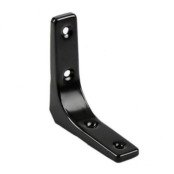 deevoka 2xHeavy Duty Shelf Bracket Wall Hanging Shelve L Shaped Brackets Black 3Inch , Black 3Inch, 3 Pcs