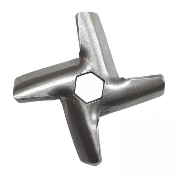 deevoka 2xMeat Grinder Blade Cutter Grinders Attachment, Spare Part, Replacement Kitchen, Electric Or Manual Grinder Mixers, Meat Grinder , Argent, 2 Pcs