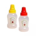 thumbnail image 1 of deevoka 2xSalad Dressing Honey Bottles Storage Empty Refillable Ketchup Bottle Leakproof Mini Ketchup Bottles Containers Bottle for BBQ Outdoor , ketchup and salad, 2 Pcs, 1 of 9