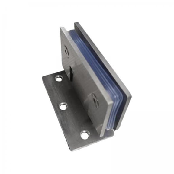 deevoka 2xShower Glass Door Hinges 90 degree Metal Hardware Rectangle for Cabinet Showcase