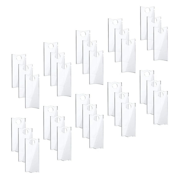 deevoka 30 Pieces Acrylic Name Tags for Cup Bottle Accessories Name Cards Nameplates