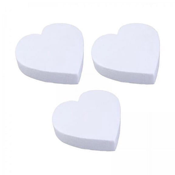 deevoka 3X 3 Pieces Foam Cake Shaped Reusable Foam Cake Model for Wedding Display 8 inch