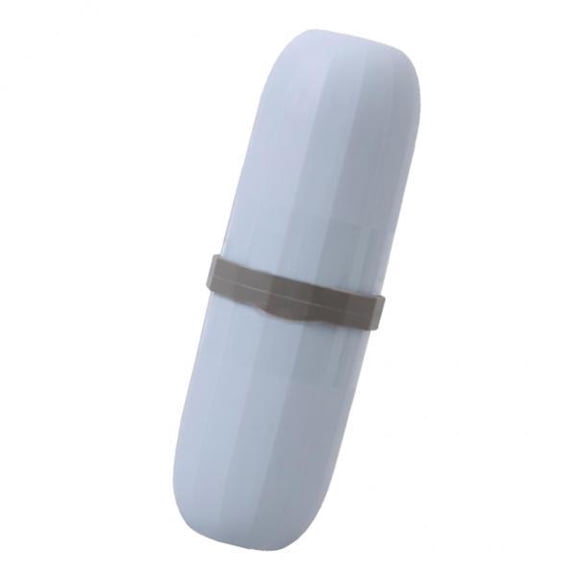 deevoka 3X Travel Toothbrush Cup Capsule Wash Gargle Cup Toothpaste blue