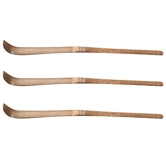deevoka 3pcs Japanese Long Spoon Natural Bamboo Teaware Tea Coffee Powder Spoon