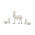 thumbnail image 1 of deevoka 3x Mini Sheep Statue Artwork White Lamb Sculpture for Patio Desk Living Room, 1 of 9
