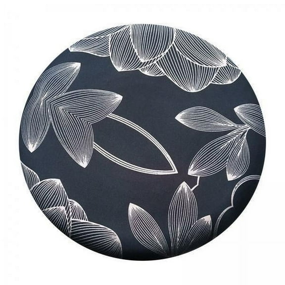 deevoka 3xStretch Round Bar Stool Cover Elastic Barstool Chair Seat Cover Printed F 3 Pcs