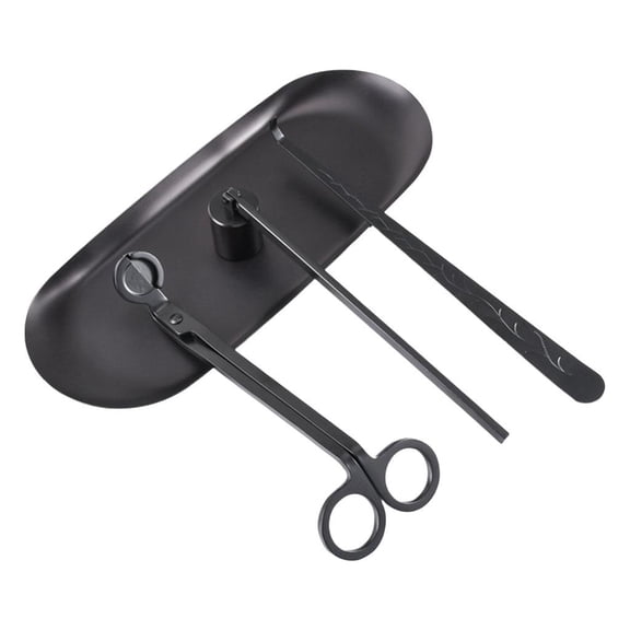 deevoka 4 - 1 Stainless Steel Wick Snuffer Tool Candle Black
