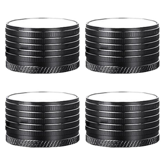 deevoka 4 Heavy Duty Portable Non-Slip Metal Adjustable Furniture Risers Replacement for Black