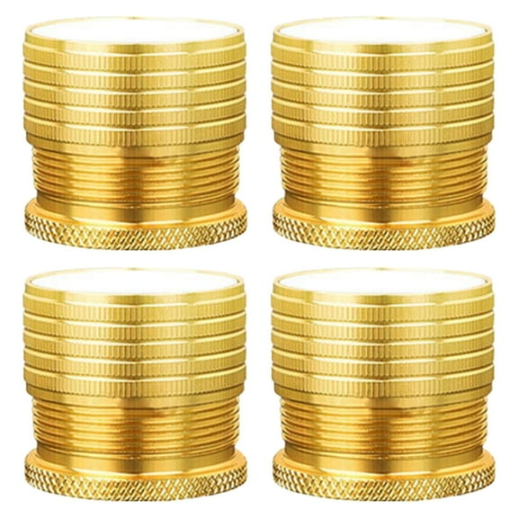 deevoka 4 Heavy Duty Portable Non-Slip Metal Adjustable Furniture Risers Replacement for Gold