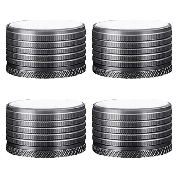deevoka 4 Heavy Duty Portable Non-Slip Metal Adjustable Furniture Risers Replacement for Gray