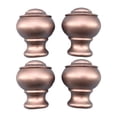 thumbnail image 1 of deevoka 4 Pieces Curtain Rod Finials Drape Rod Finals Heads for Indoor Bedroom Hotel Rose Gold, 1 of 9