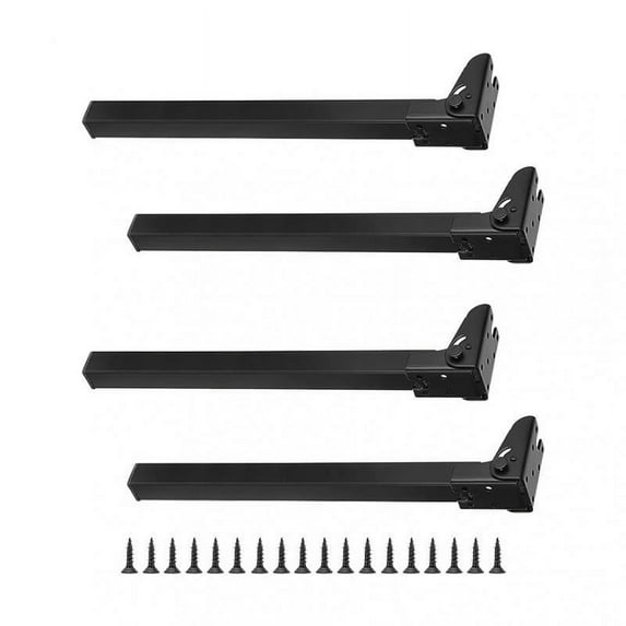 deevoka 4 Pieces Folding Desk Legs Durable Adjustable for Living Room Kitchen People 250mm