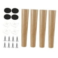 thumbnail image 1 of deevoka 4 Pieces Wood Furniture Legs Couch Legs for NightStand Dresser Loveseat 40cm, 1 of 9