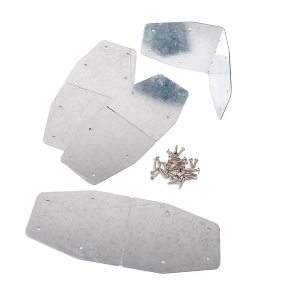 deevoka 4Pcs Raised Garden Bed Corner Brackets Planting Backyard Metal Corner