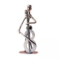 thumbnail image 1 of deevoka 4xMusical Man Statue Musician Player Sculpture for Table Living Room Bookshelf Cello, 1 of 9