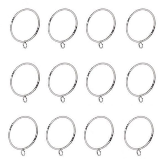 deevoka 5x12 Pieces Metal Curtain Drape Rod Clip for 55mm Diameter Poles