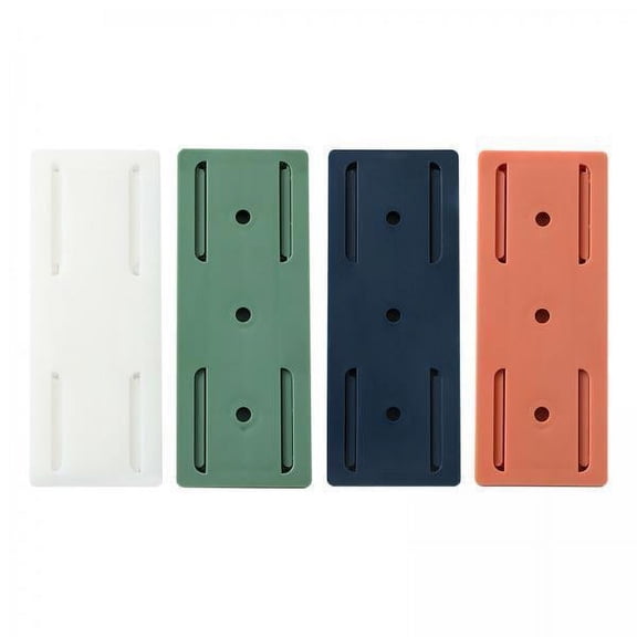 deevoka 5x4 Pieces Power Strip Mount Holder Punching Sticky Practical Universal