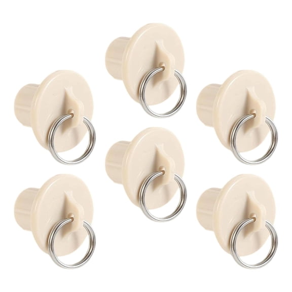 deevoka 6 Pieces Roller Shade Parts End Caps Replacement Modern Lightweight Weatherproof Beige