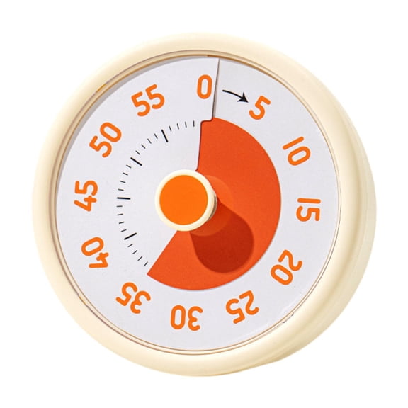deevoka 60 Minute Desk Visual Timer Baking Alarm Clock Homeschool Supplies Teaching Task yellow
