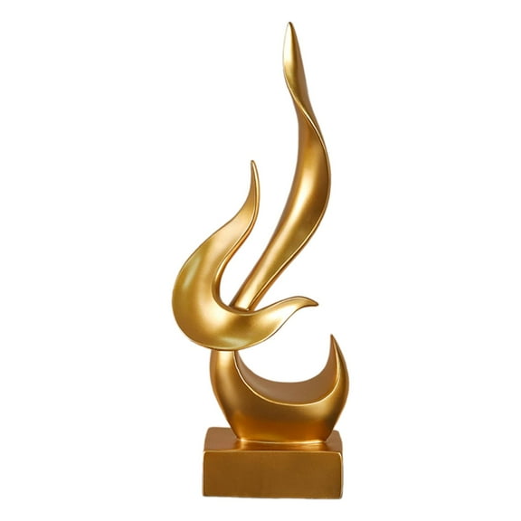 deevoka Abstract Flame Statue Collection Decorative Statue for Entryway Cabinet Home M