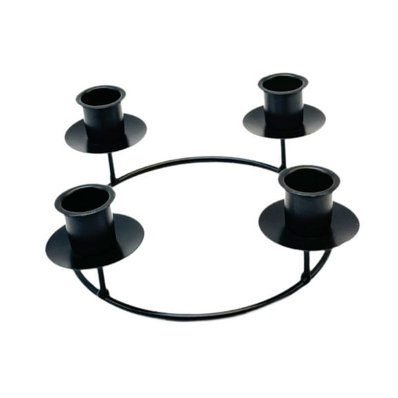 deevoka Advent Holder Advent Wreath for Bedroom Dining Room Wedding black