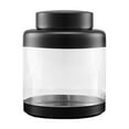 thumbnail image 1 of deevoka Airtight Storage Jar with Lid Sealed Clear Can for Sugar Dried Fruits Cookie Black, 1 of 9