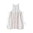 thumbnail image 1 of deevoka American Country Floral Pattern Woodworking Apron Painting Apron for Welding White, 1 of 9