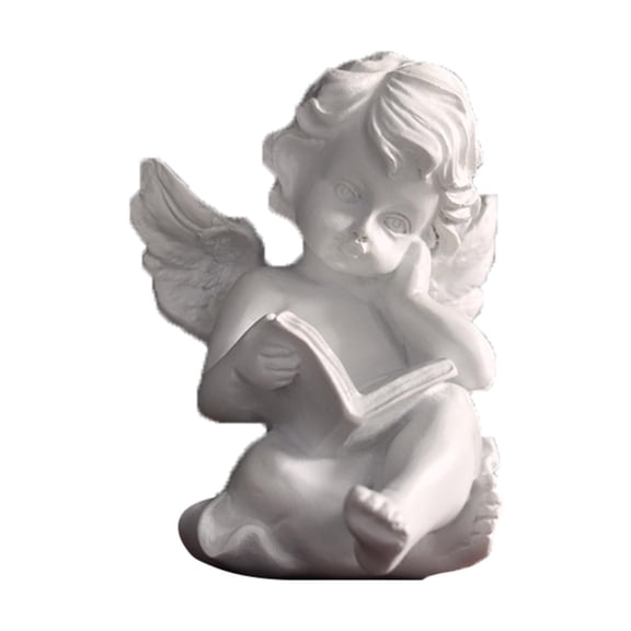 deevoka Angel Statue Artwork Collection Resin Angel for Bedroom Shelf Indoor Outdoor