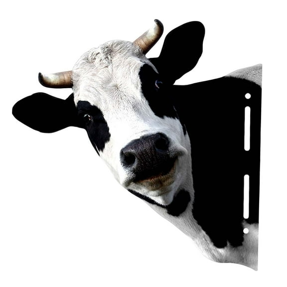 deevoka Animal Heads Art Sculpture Collectible Art Statue Rustic Wall Sculpture for Wall Cow