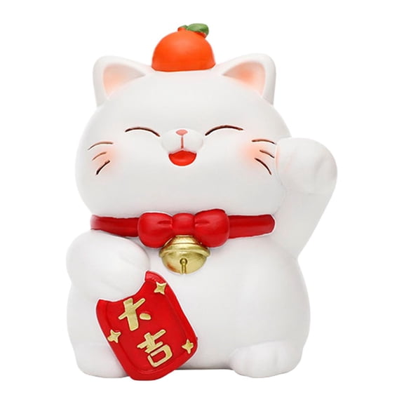 deevoka Animal Piggy Bank Money Box Cat Statue Home Decor Chinese Resin Piggy Bank Piggy Da Ji