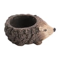 thumbnail image 1 of deevoka Animal Planter Pot Art Collection Pot for Courtyard Yard Bookshelf Hedgehog, 1 of 9