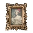 thumbnail image 1 of deevoka Antique Resin Photo Frame 10x15cm Photo, Tabletop Wall Hanging Photo Gallery Art, 1 of 6