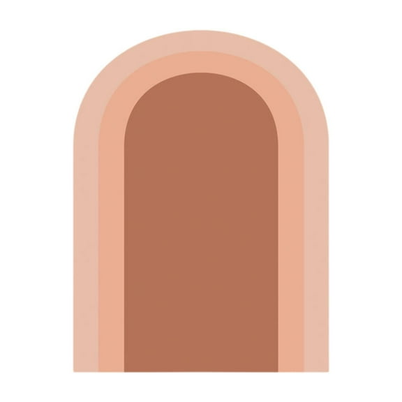 deevoka Arch Wall Decal Boho Arch Wall Sticker Background Home Holiday PVC Wallpaper Brown
