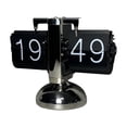 thumbnail image 1 of deevoka Auto Flip Clock Creative Automatic Page Turning Clock for Hotel Office Decor black page, 1 of 9