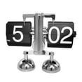 thumbnail image 1 of deevoka Auto Flip Clock Creative Automatic Page Turning Clock for Hotel Office Decor feet black, 1 of 9