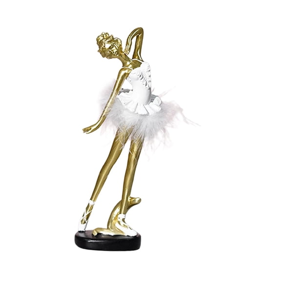 deevoka Ballerina Ballet Dance Statues Sculpture Centerpiece Artwork Resin Girl Figurine A