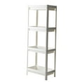 thumbnail image 1 of deevoka Bathroom Shelf Fruit and Vegetable Shelf for Laundry Room Office Dining Room White 4 Tier, 1 of 9