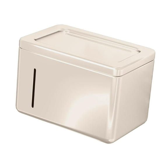 deevoka Bathroom Tissue Box Creative Restroom Tissue Holder for Toilet Restroom Home White