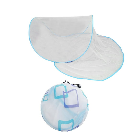 deevoka Bedding Net Tent Mini Sleeping Net Equipment Summer Rest Portable Head Net Popup Blue