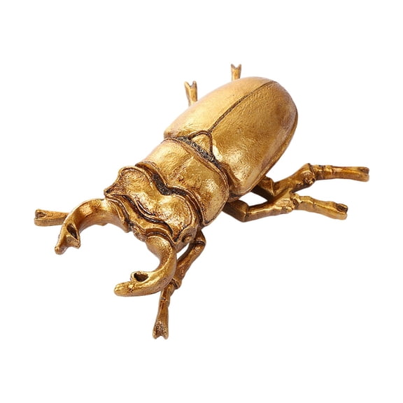 deevoka Beetle Statue Resin Vintage Miniature Figurine Housewarming Animal Sculpture