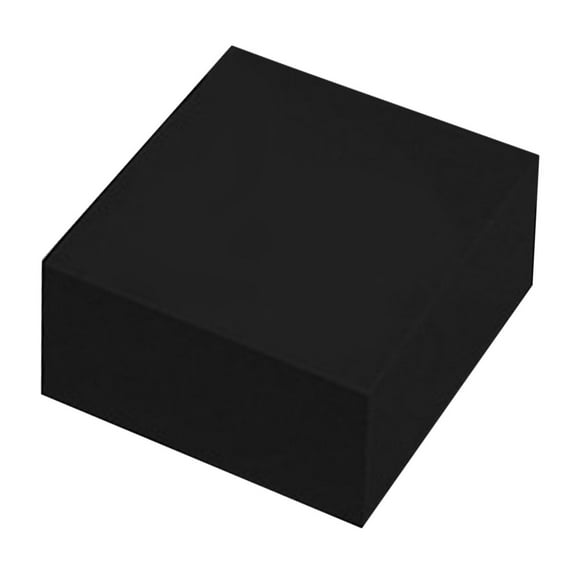 deevoka Black Buffet Riser Candy with Hollow bottoms Food Multipurpose Display Stand 15.3x15.3x5.1 cm