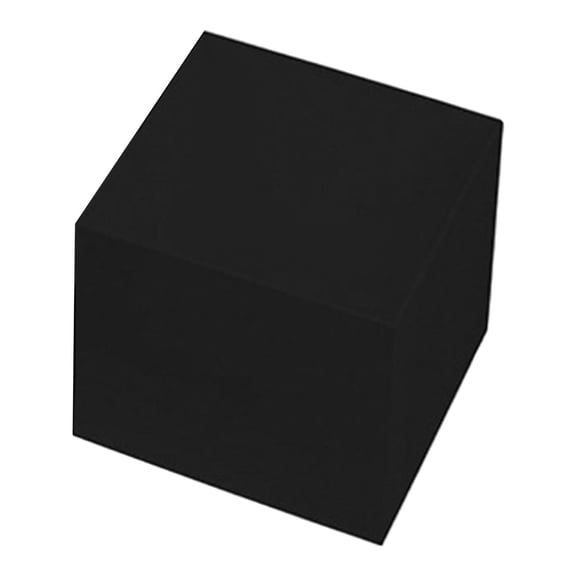 deevoka Black Buffet Riser Candy with Hollow bottoms Food Multipurpose Display Stand 17.8x17.8x10.2 cm