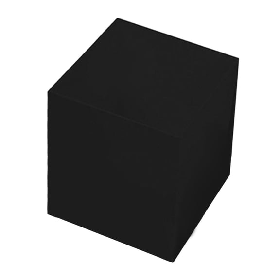 deevoka Black Buffet Riser Candy with Hollow bottoms Food Multipurpose Display Stand 20.3x20.3x15.3 cm