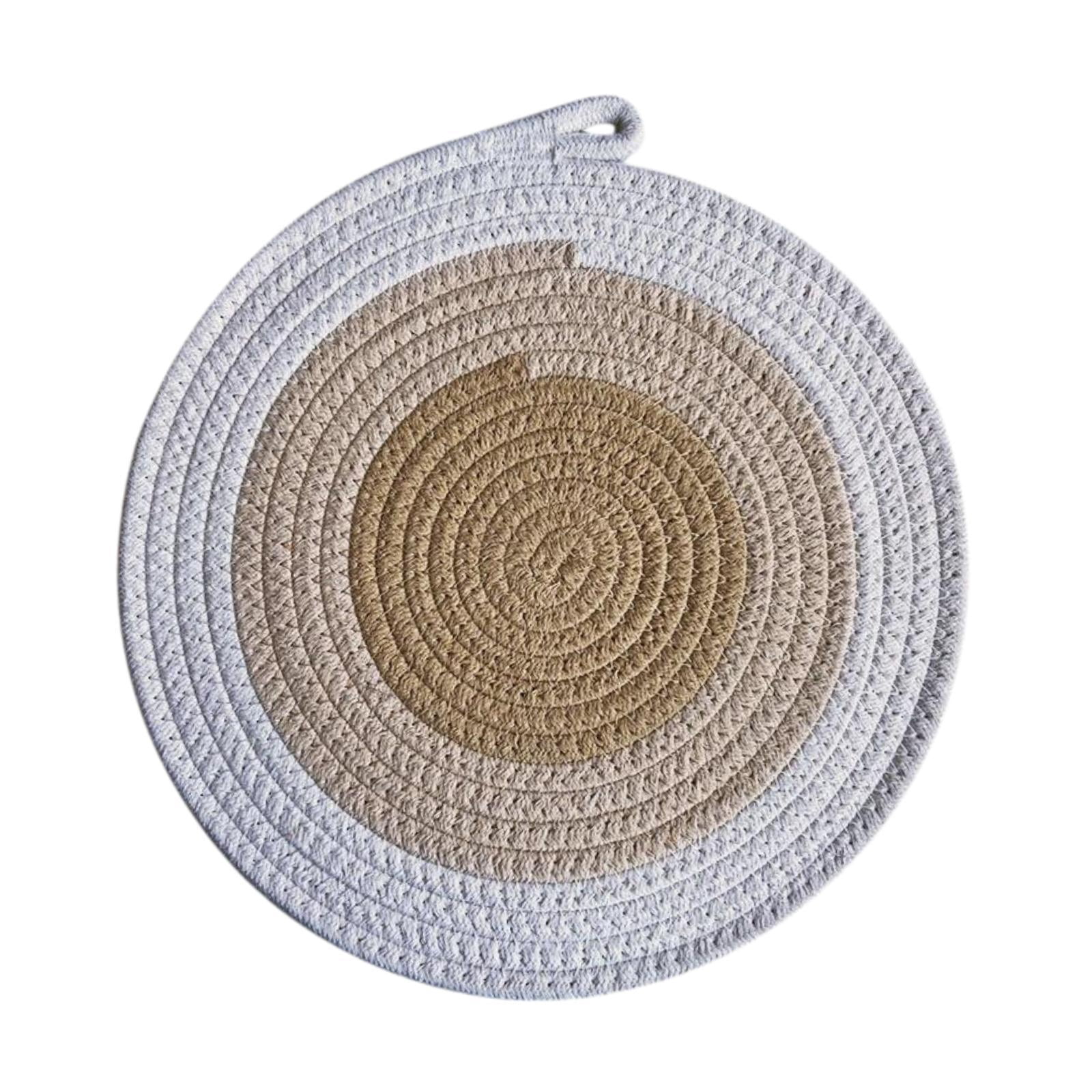 deevoka Braided Place Mat Non Slip Cotton Rope Placemat for Kitchen ...